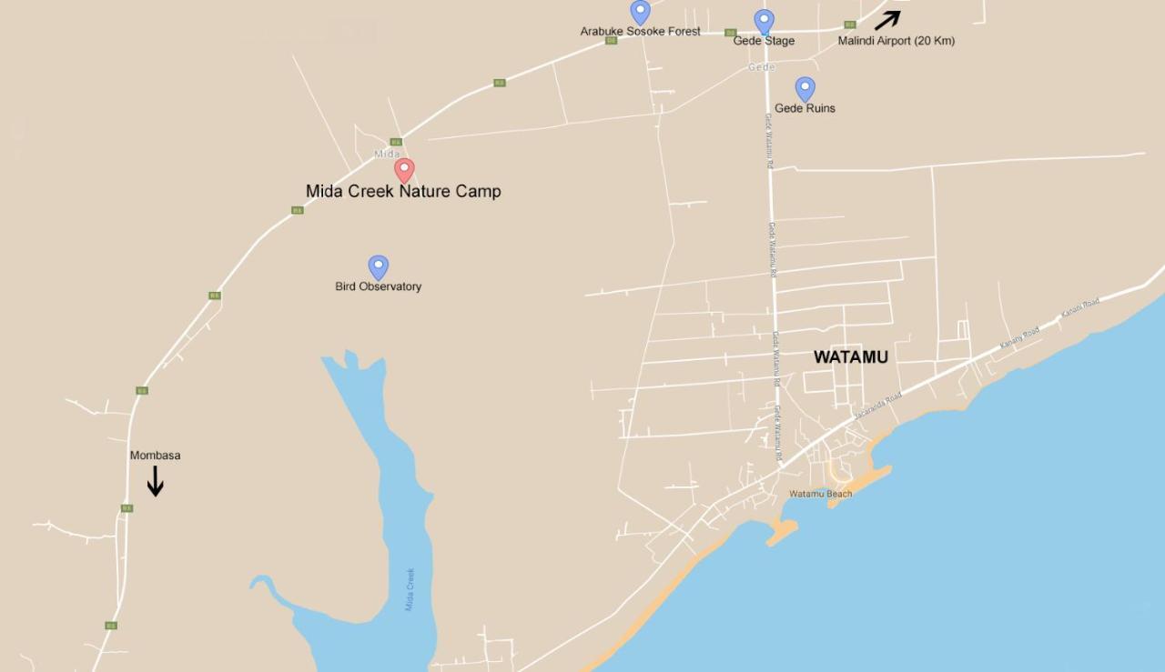 Mida Creek Nature Camp Watamu Exterior photo